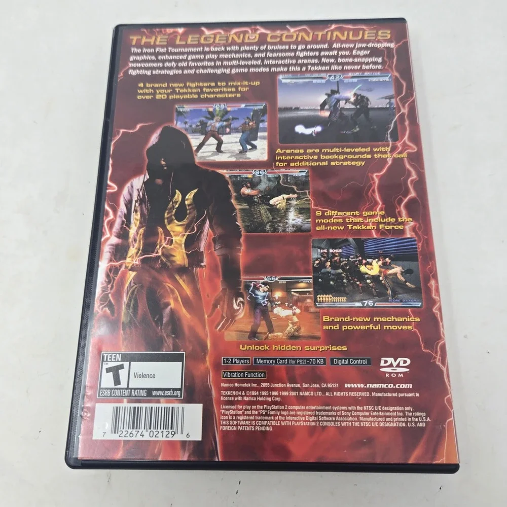 Tekken 4 Sony PlayStation 2 PS2 Greatest Hits Fighting Game Namco CIB